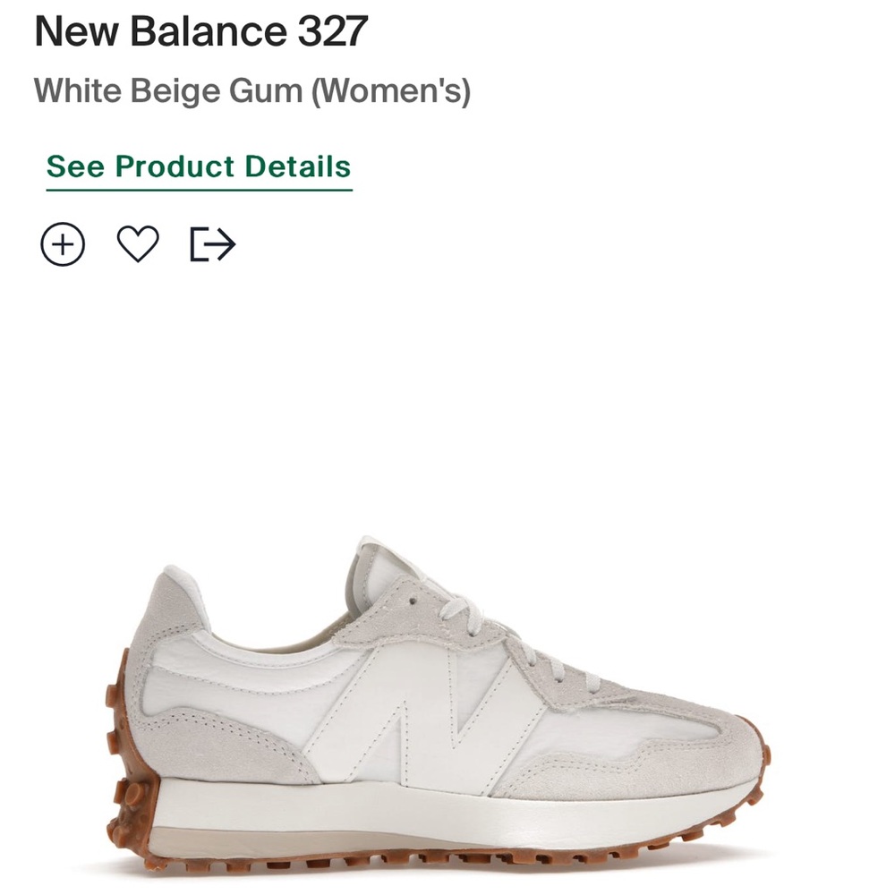 WORN ONCE NEW BALANCE 327!! ❤️
